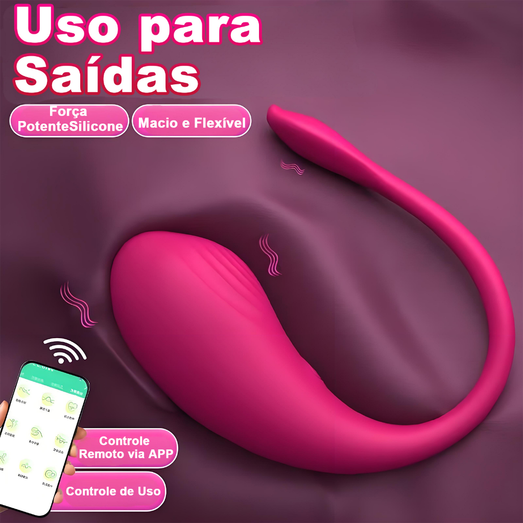 Vibrador Vestível · Controle via APP · 9 Modos Poderosos · Treino Remoto e Uso Externo