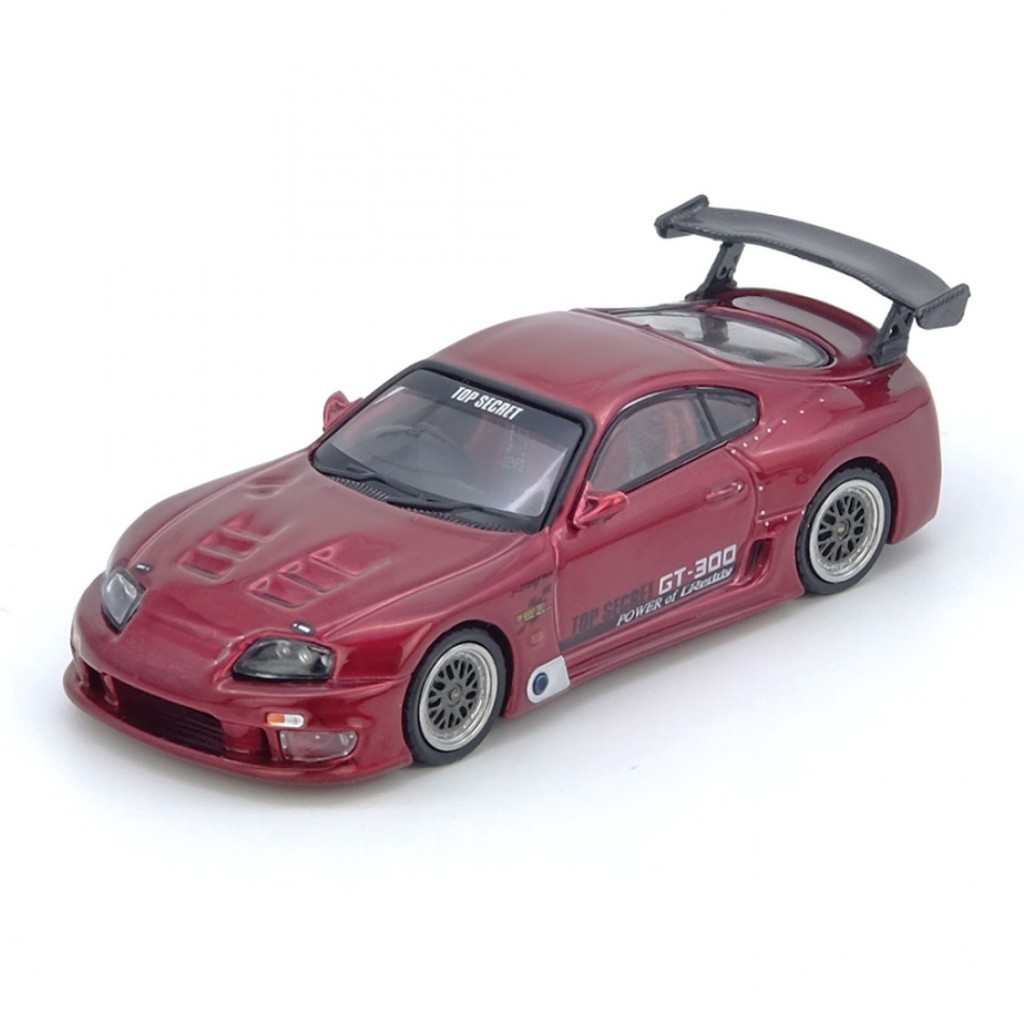 Inno64 IN64-A80TS-Red 1/64 TOYOTA SUPRA A80 TOP SECRET Carro