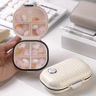 Mini Portátil Pill Box Viagem Por 7 Grades Organizador Dividir Pacote Comprimidos Selados Caixa De Armazenamento em Oferta na Shopee