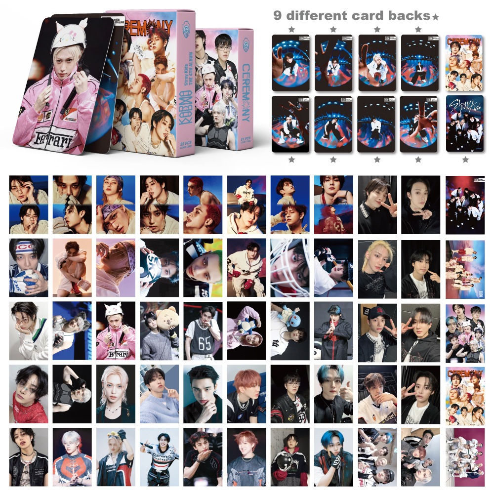 55pcs STRAY KIDS SKZ HOP Lomo Cartões ATE Perder My Breath Magic
