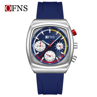 OFNS 1635 Venda Quente Moda Multi-Cor Relógio De Quartzo Masculino 3 Cintas Opções À Prova Dwaterproof Água Presente