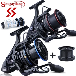 Sougayilang Carretel De Pesca Giratório Com Sobressalente 13 + 1BB Série 10000 Grande Metal Carpa Mistura Arrasto Máximo em Oferta na Shopee