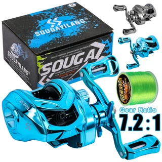 Sougayilang Carretel De Pesca Relação De Engrenagem 18 + 1BB 7.2 : 1 Isca Esquerda/Direita Máximo 15kg em Oferta na Shopee