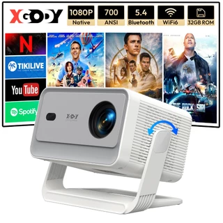 XGODY Gimbal A6 Pro Projetor 4K Foco Automático 1080P Ultra HD Integrado YouTube Netflix 700ANSI Home Theater TV em Oferta na Shopee