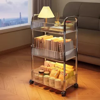 Haosin Carrinho Organizador 360° Rotativo De Prateleira Acrilico Multiuso Com Rodinha 3 Andares em Oferta na Shopee