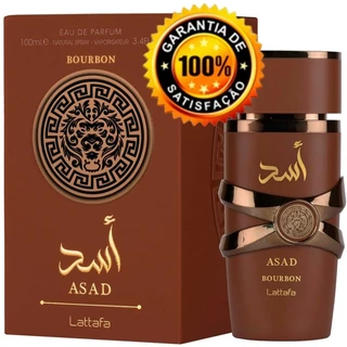 Perfume Lattafa Árabe Asad Bourbon Eau de Parfum Masculino EDP - 100ml em Oferta na Shopee