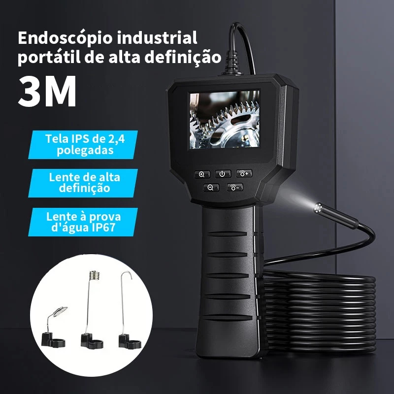 Câmera endoscópica mecânica de 3m com sonda de água Tubular para ...