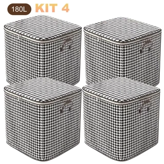4PCS Caixa 180L Organizador Saco Edredom Cobertor Guarda-Roupa Armário Anti-Poeira Umidade Inseto Multiuso em Oferta na Shopee