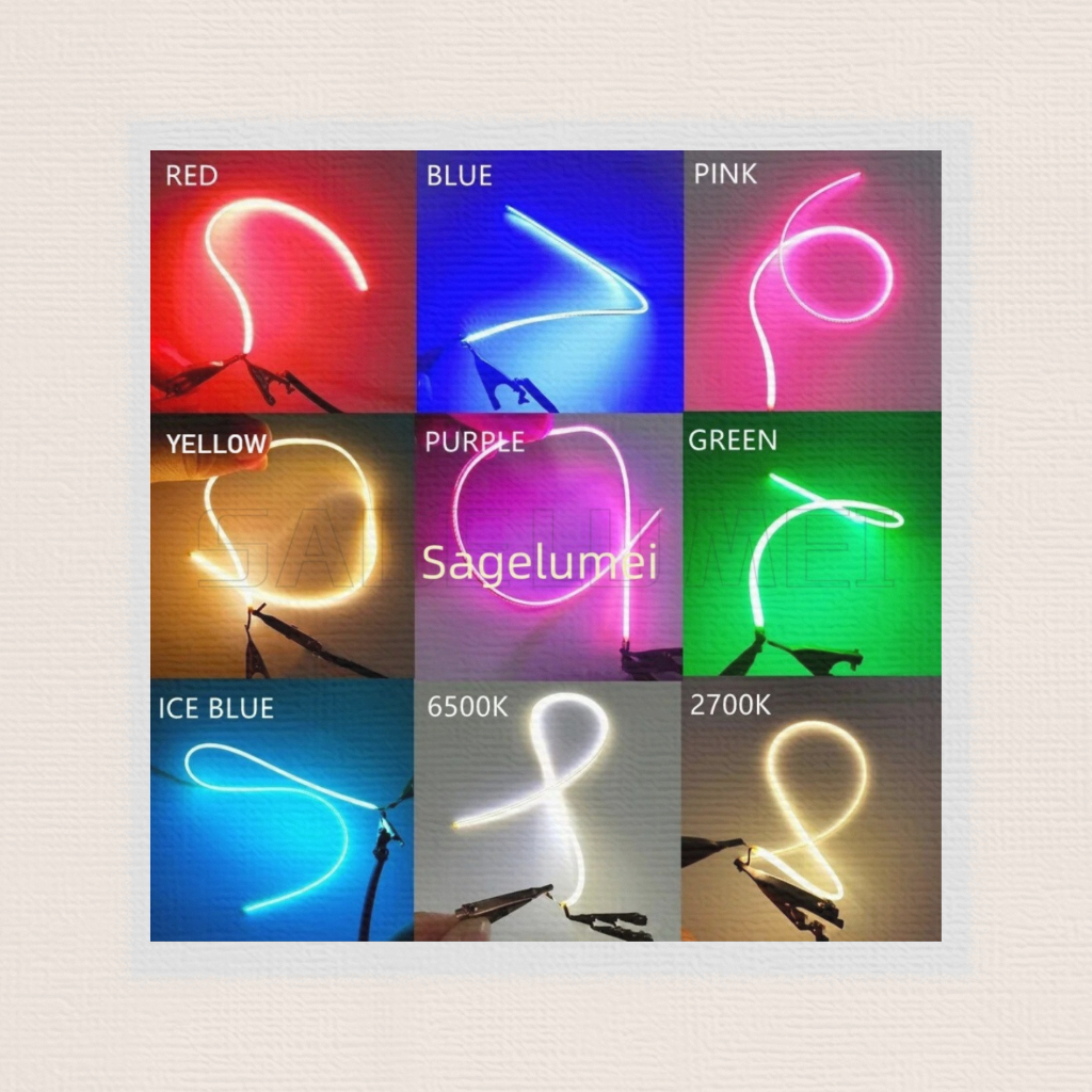 LED Mesma Extremidade Filamento Flexível Ultra Fino 3V Espiral Lâmpada Retro Edison Peças Diodo Iluminação Tira Decoraçã