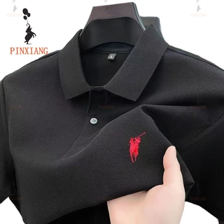Camisa Polo Masculina – De Dupla Finalidade Para Uso Casual E Empresarial , Mangas Curtas Elegantes , Top Versátil Justo