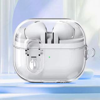 Capa De Fone De Ouvido Transparente Para Samsung Galaxy Buds 3 Pro Casos Sem Fio Bluetooth Caso TPU Anti-Queda Bloqueio