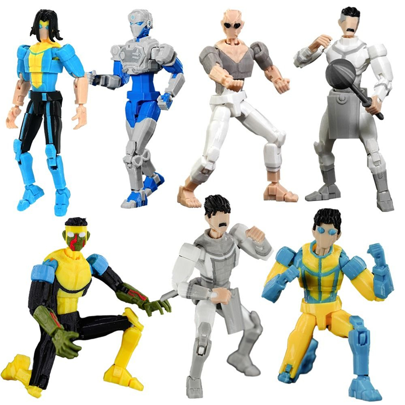 Super-Heróis Impressos Em 3D Invencível 3.0 Zombie Invincible