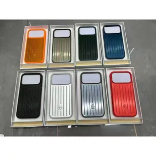 Capa De Alumínio 3D Para iPhone 17 17pro 17promax 16 Pro Max Telefone 16 15 14 13 12 11 13Mini 14Plus XSMAX XR Mala Cros
