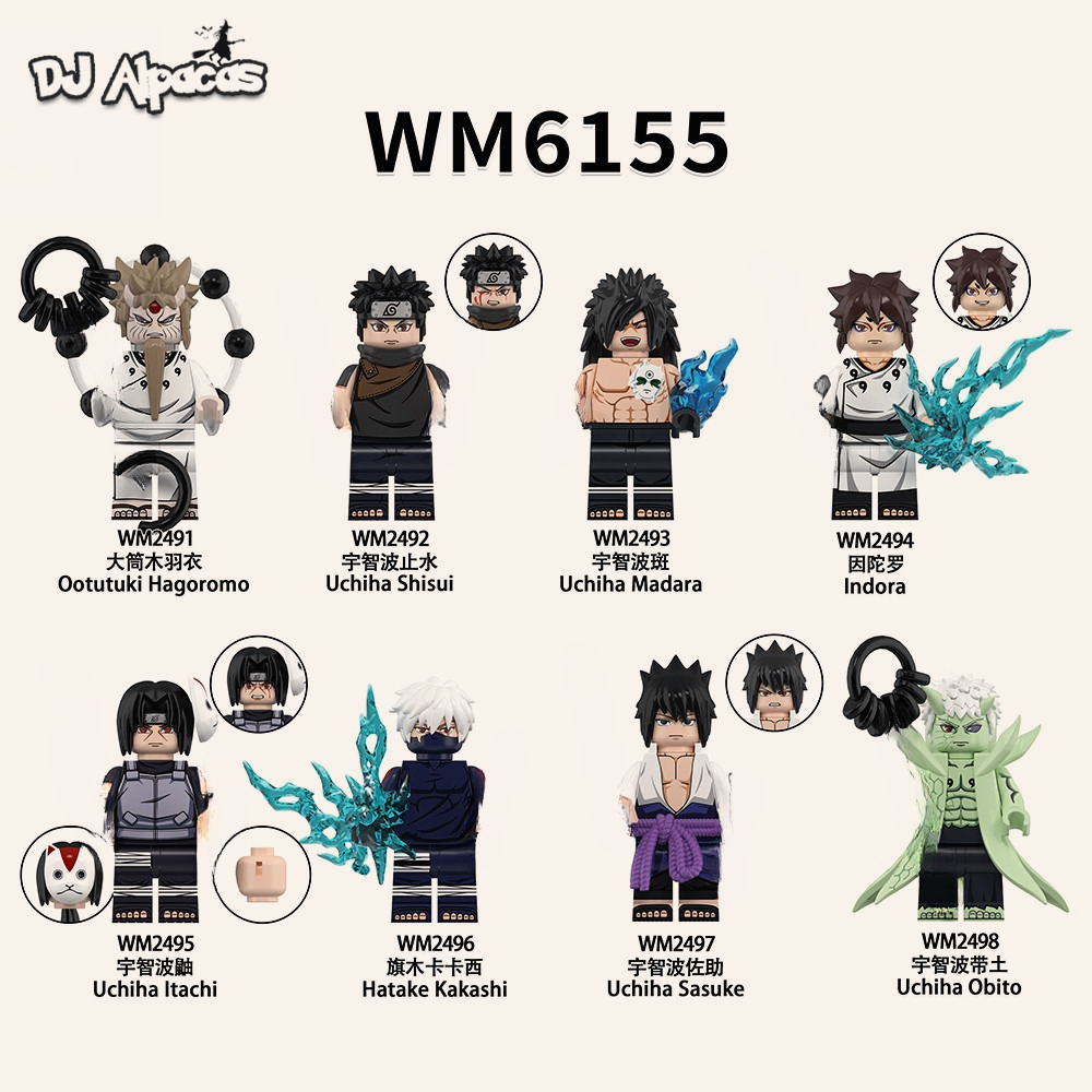 Blocos De Construção Figuras Brinquedo colecao de personagens WM6155 WM2491 WM2492 WM2497