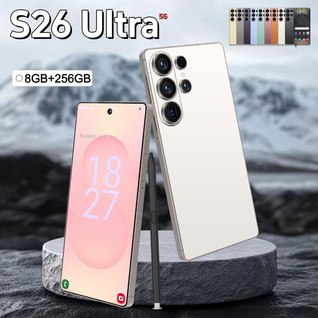 Alta Qualidade 4G/5G AAS1-S26 Ultra Smartphones Tela De 6.6 Polegadas ...