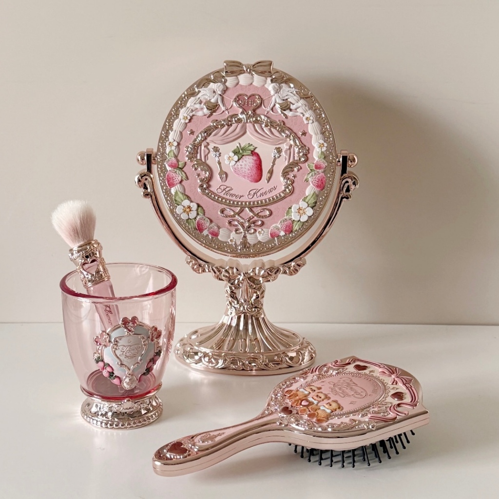 Pincel De Blush Angular FLOWER KNOWS | Shopee Brasil