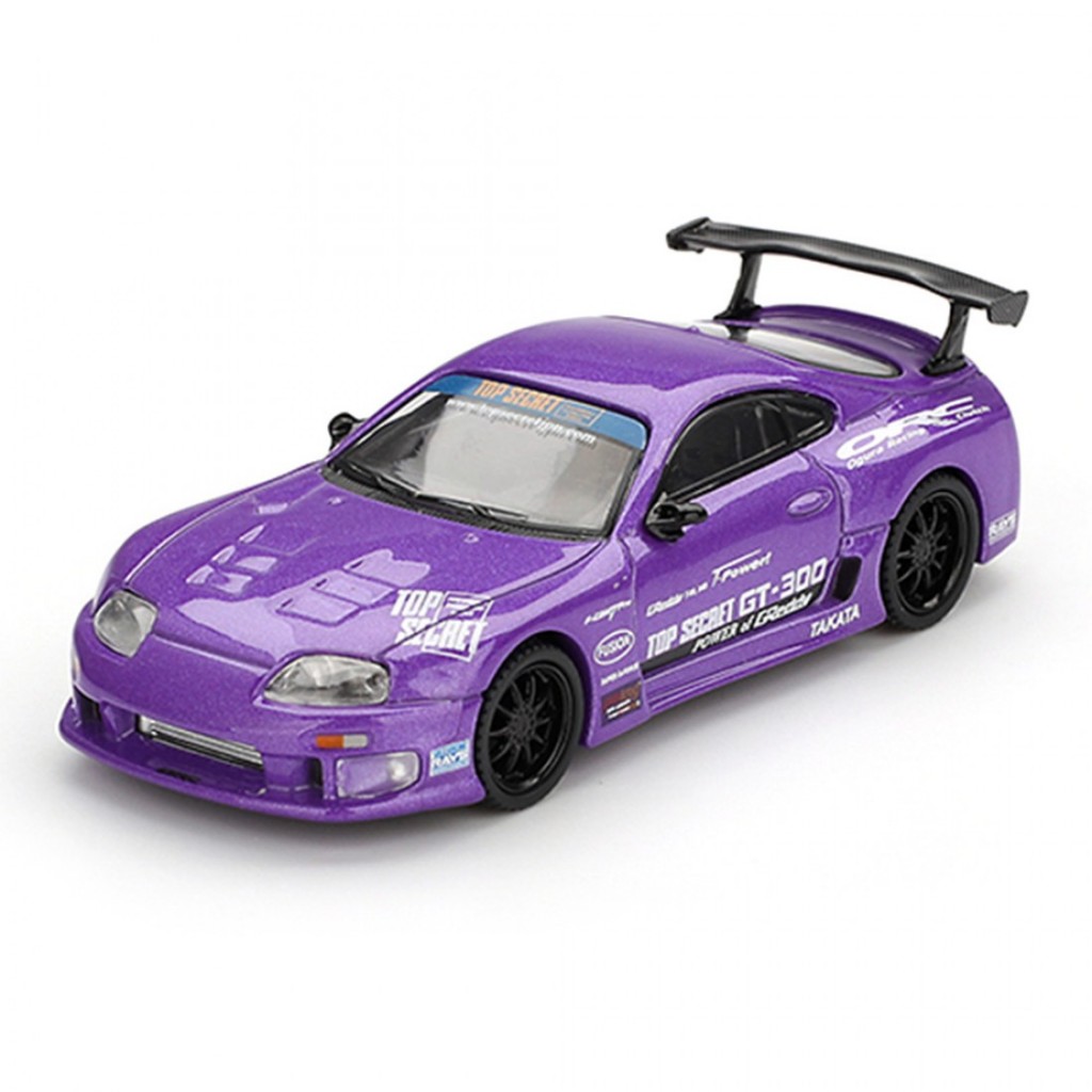 Mini GT MGT01067 1067 1/64 Toyota Supra A80 Top Secret-300 Roxo