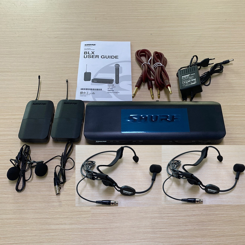 SHURE BLX188/CVL BLX288 Sistema Apresentador De Microfone Sem Fio