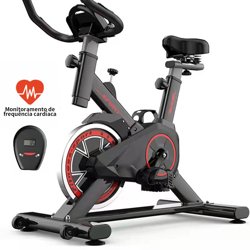 Bicicleta Spinning Ergométrica Para Exercícios Com Monitor Profissional Sport Suporta até 120kg