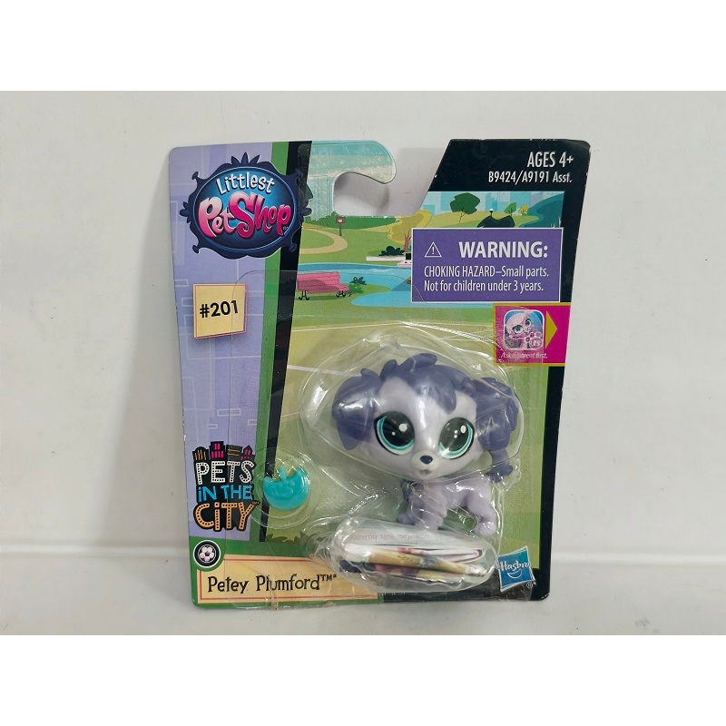 Figura LPS Azul Petey Plumford # 201 Brinquedo Mais Pequeno Para Pet ...