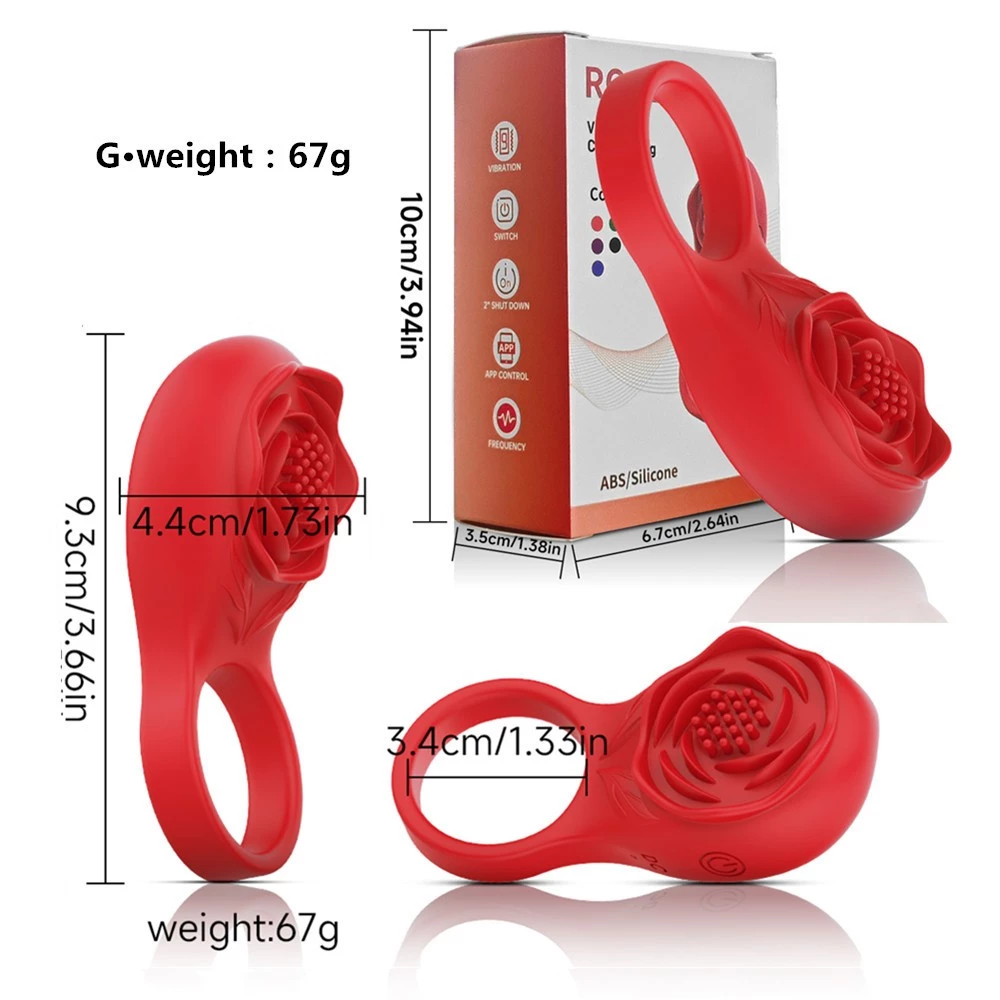 Anillo Vibrador Masculino para Pene con Estimulador de Clítoris