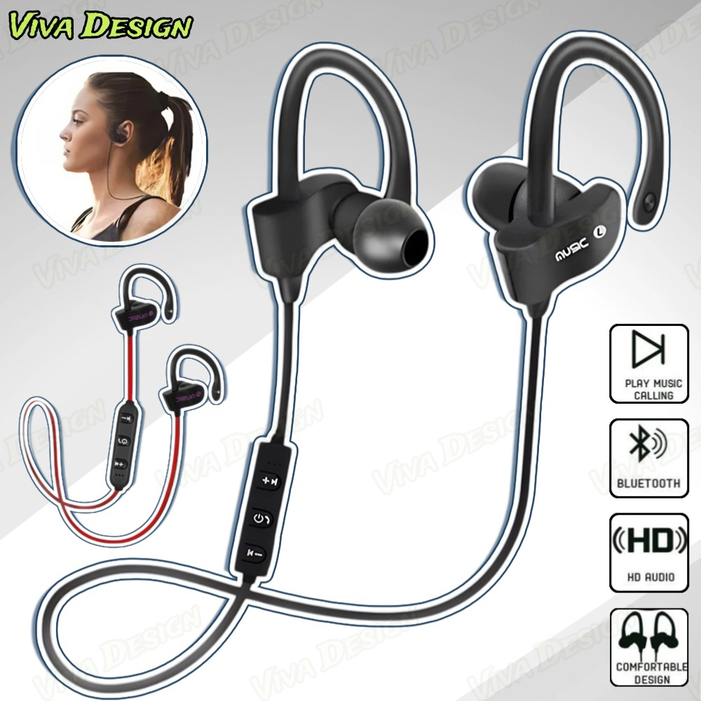 Fone De Ouvido Sem Fio Bluetooth 558 Gancho Da Orelha headset Esportes Música Jogo hands-free Para Todos Os smartphones