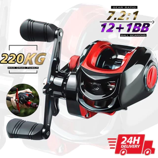 Carretilha de Pesca Esquerda/Direito Proberos 18+1 Rolamento 10kg 7.2:1~