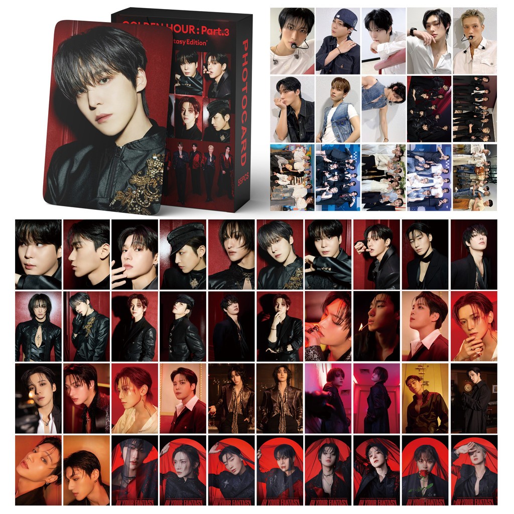 KPOP Cartões Fotográficos ATEEZ GOLDEN HOUR : Part . 2 LOMO Card