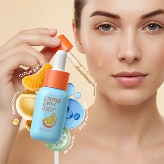 QUIYUM Citrus Vitamin C Radiance Serum 30ml Para Uma Essência Hidratante De Tez Suave E Vibrante em Oferta na Shopee