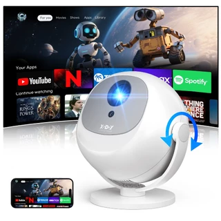 Projetor Portátil XGODY 360 ° Dome 1080P 300ANSI Bluetooth 5.0 Com Foco Elétrico Netflix em Oferta na Shopee