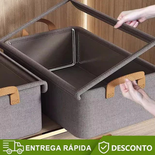 Caixa Organizador 7 Divisões com Tampa Transparente – Armazenamento Prático e Dobrável em Oferta na Shopee