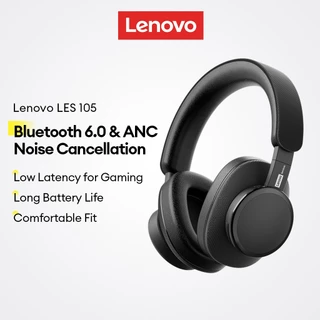 Fones De Ouvido Bluetooth Lenovo LES-105 E Fone Sem Fio Com Cancelamento Ativo De Ruído 6.0 Mais Baixa Latência Para Jog