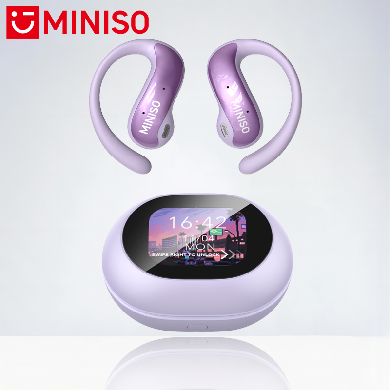 MINISO ワイヤレスイヤホン MS212 MINISO MS212 Bluetooth V6.0 イヤホン OWS イヤークリップ イヤホン