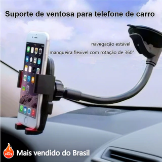 Suporte Celular Carro Veicular GPS Vidro Articulado PARA/ Uber/ 99 Alta Qualidade LE-023-2