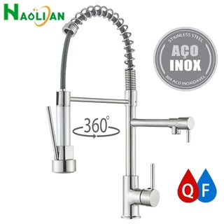 Torneira Gourmet Cozinha Monocomando 304 Inox 47cm Luxo Ducha Misturador em Oferta na Shopee