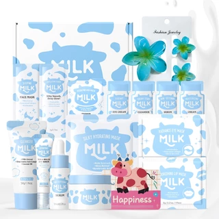 Rotina Completa Para Cuidados Com A Pele Leite LAIKOU : Kit De 16 Peças Itens Em Tamanho Real E De Viagem Hidratação , S em Oferta na Shopee