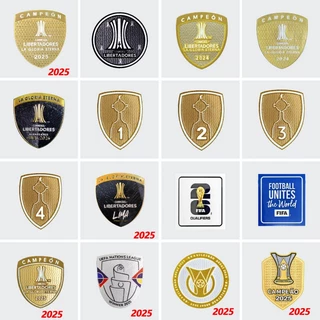 Corinthians Emblema de futebol Palmeiras Patch de futebol 2025-26 Santos Champion Honor Patch Argentina
