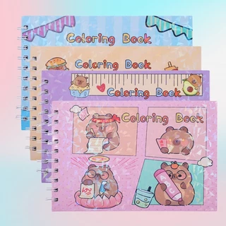 Livro Para Colorir Capivara 50 Folhas De Desenho Pintura em Oferta na Shopee