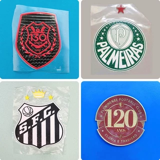 Santos Emblema da equipe Edição comemorativa Flamengo Patch Badge Adesivo de pano quente Fluminense
