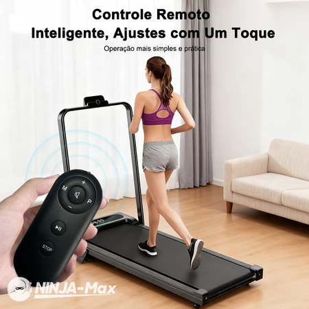 Mini Esteira NINJA MAX Silenciosa Bivolt(127V 220V) Residencial Suporta 120kg Durável