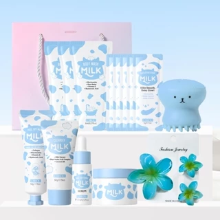 LAIKOU Leite Skincare Brightening Conjunto Nutritivo Para Mulheres Cuidados Com A Pele Brilho Textura Da Aniversário Pre em Oferta na Shopee