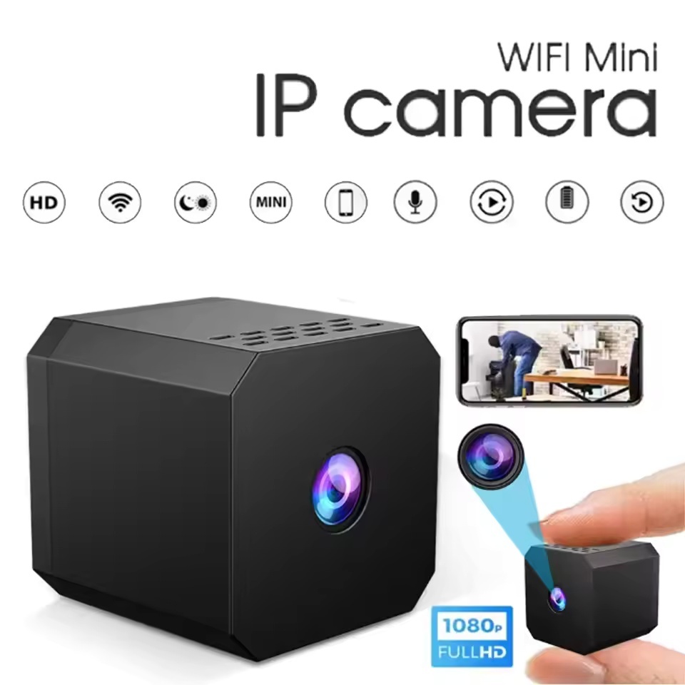 Mini Câmera HD 1080P Casa Pequenas Câmeras Wi-Fi Sem Fio Ao Ar Livre ...