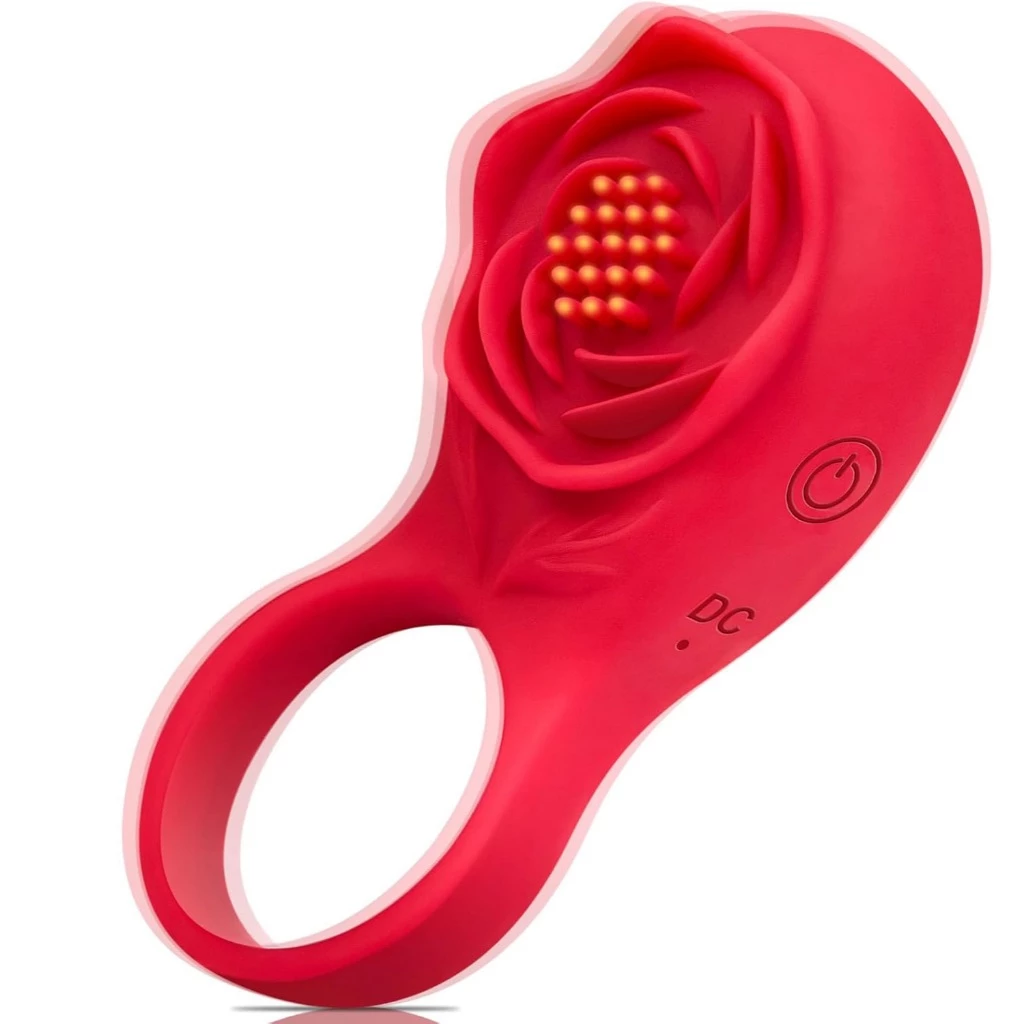 Anillo Vibrador Masculino para Pene con Estimulador de Clítoris