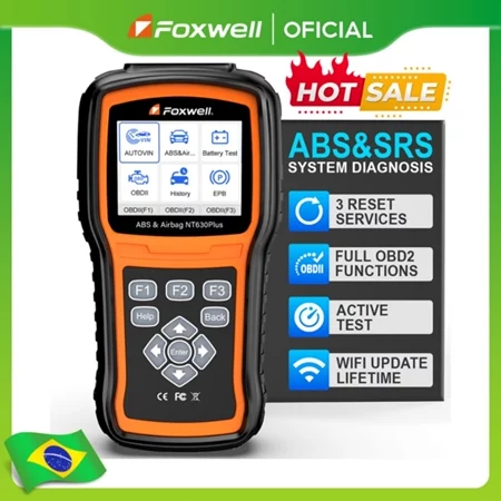 Foxwell Nt630 Plus Reset Airbag Scaneri Automotivo Abs Sas, estoque no Brasil