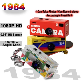 Mini Chaveiro Câmera 1080P HD Vídeo Pequena Digital Retro 0.96 Tela Portátil , Para Viagens , Presente De Natal