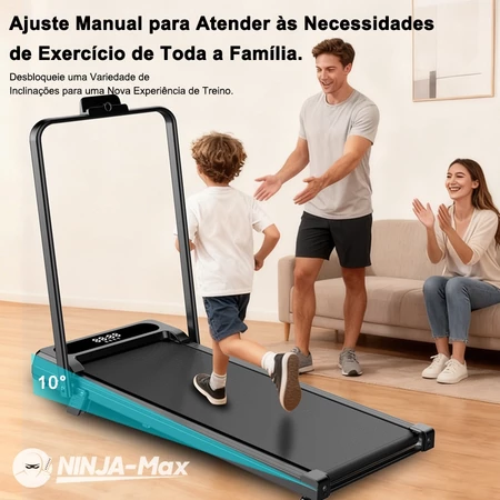NINJA MAX Esteira Dobrável Doméstica(1 10 kg hora) Suporte de Carga Até 120 kg Compacta e Silenciosa