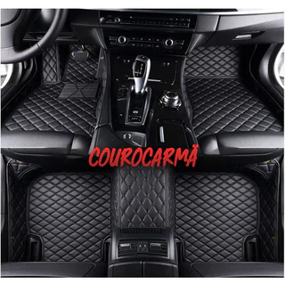 Conjunto De Tapete De Luxo , 4 Peças , À Prova D'água , Ajuste Universal , Proteção De Tapetes De Carro Com Forro De Bor
