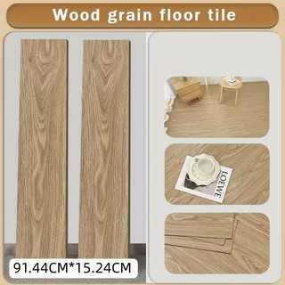 5㎡ Adesivo de Piso Madeira Moderno Antiderrapante Lavável 91,4x15,2cm vinílico 12pcs/24pcs/36pcs v