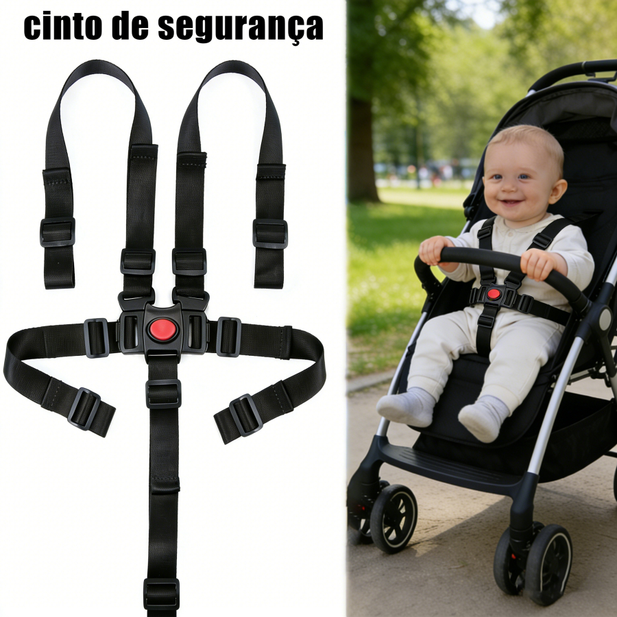 Cinto de Segurança Infantil de 5 Pontos para a Proteção do Bebê no Dia ...