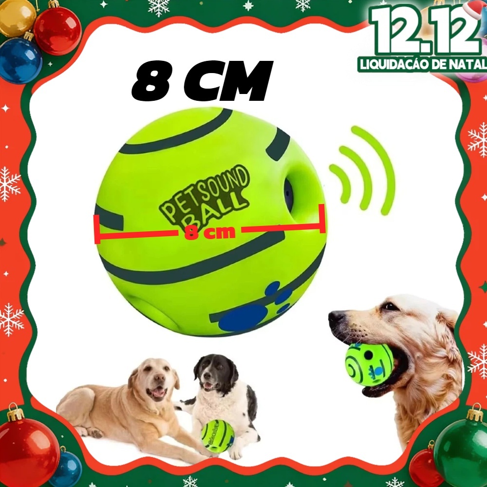 8CM Ball Interactive Dog Toy Fun Giggle Sons De Bola De Brinquedo